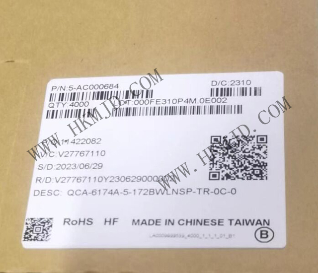 全新高通芯片 QCA-6174A-5-172BWLNSP-TR-0C-0 雙頻802.11ac Wi-Fi和藍(lán)牙5.0無(wú)線電的單芯片