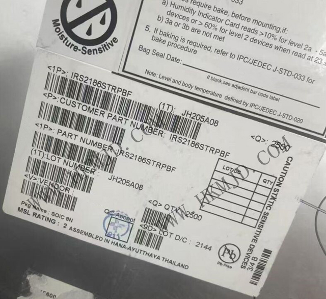 [供應(yīng)] IRS2186STRPBF（英飛凌）600V，EiceDRIVER? 高壓側(cè)和低壓側(cè)柵極驅(qū)動(dòng)器 IC
