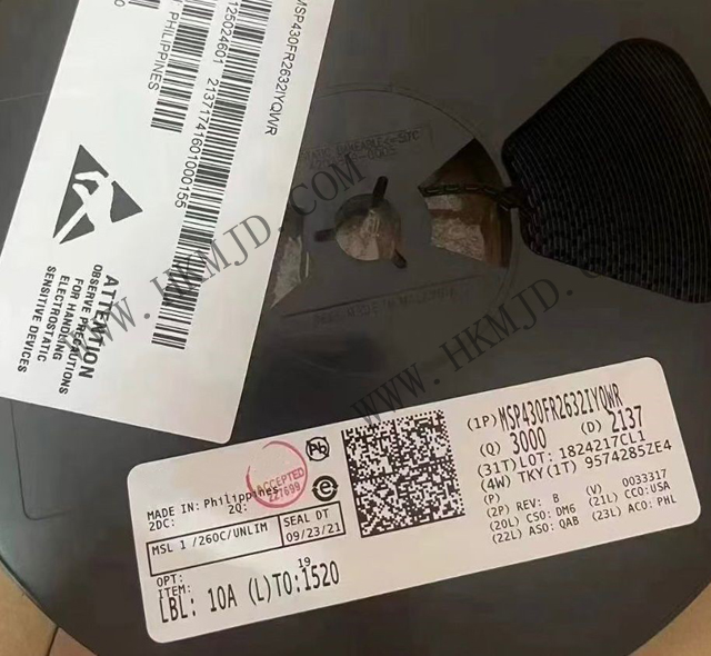 [供應] 電容式觸控MCU——MSP430FR2632IYQWR (TI) 電容式觸摸感應混合信號微控制器