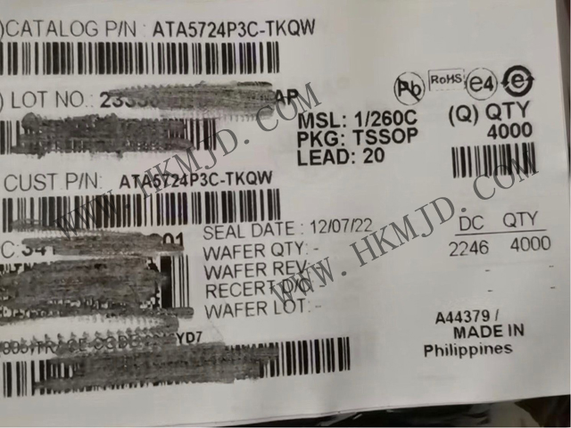 供應(yīng) Microchip ATA5724P3C-TKQW 高性能多芯片 PLL 接收器