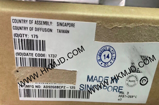 ADI AD9268BCPZ-125 一款雙通道、16位、125 MSPS模數(shù)轉(zhuǎn)換器(ADC)