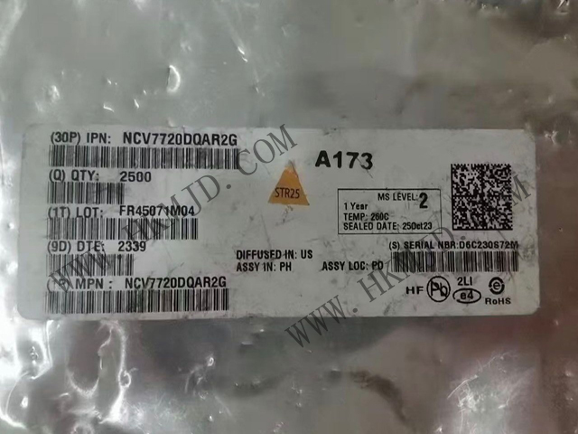 [出售] NCV7720DQAR2G（ON）十通道 Deca 半橋驅(qū)動(dòng)器，SSOP-24